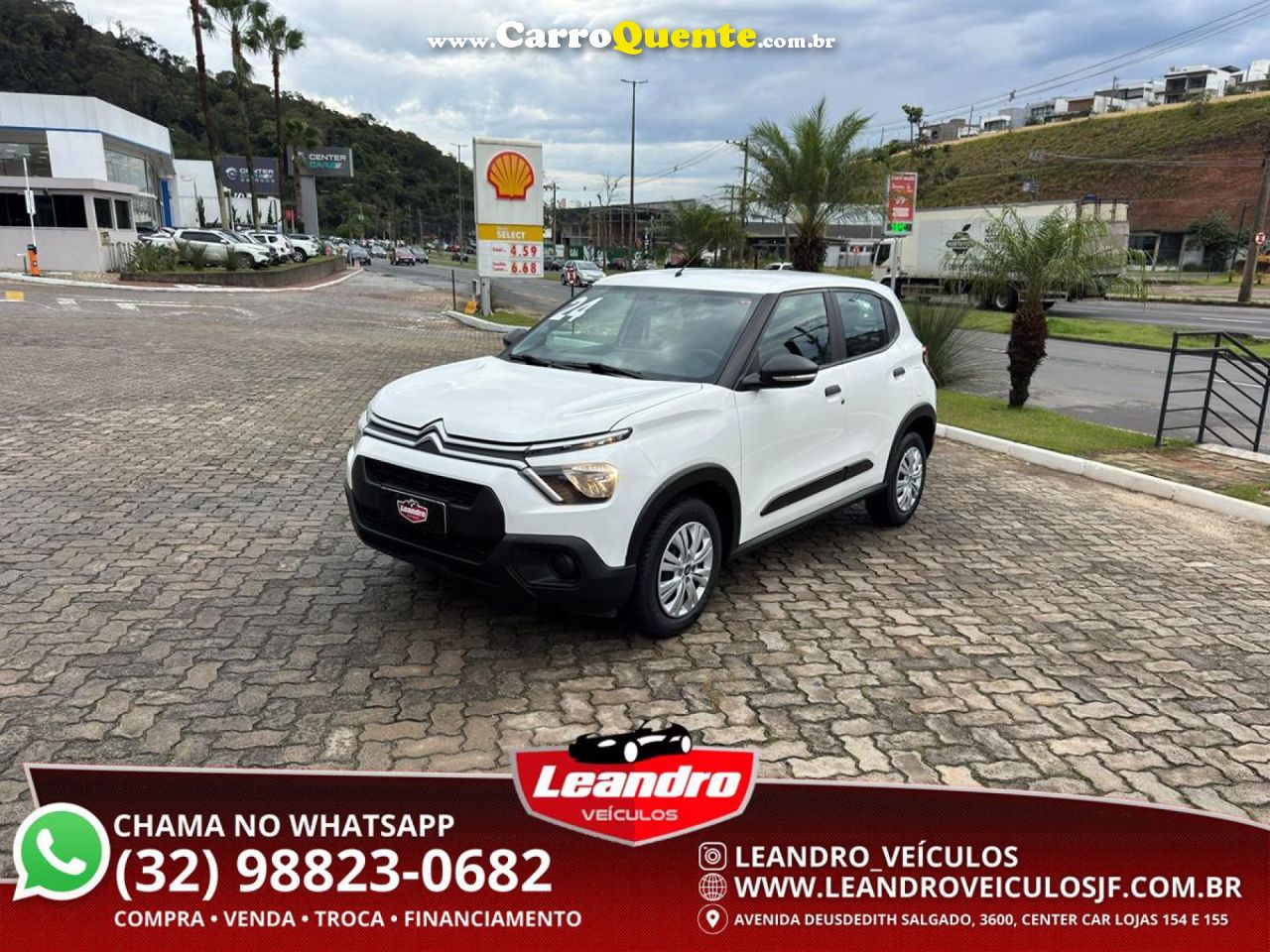 CITROËN   C3 LIVE PACK 1.0 FLEX 6V 5P MEC.   BRANCO 2024 1.0 FLEX - Loja