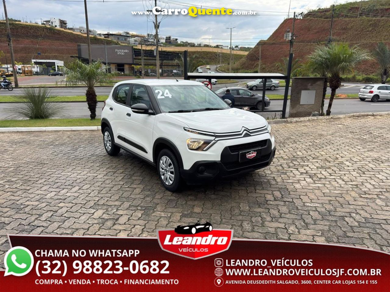 CITROËN   C3 LIVE PACK 1.0 FLEX 6V 5P MEC.   BRANCO 2024 1.0 FLEX - Loja