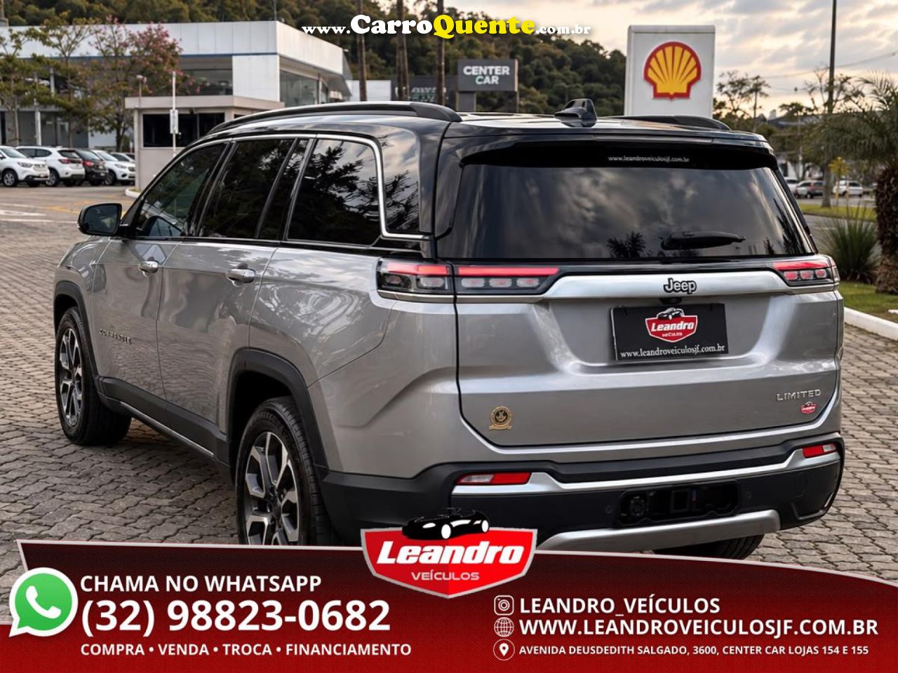 JEEP   COMMANDER LIMITED T270 1.3 TB FLEX AUT.   PRATA 2023 1.3 FLEX - Loja