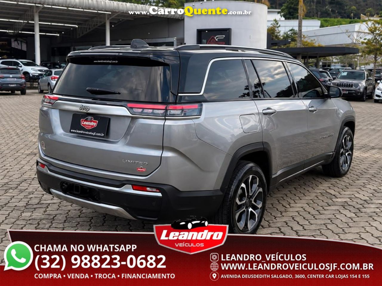 JEEP   COMMANDER LIMITED T270 1.3 TB FLEX AUT.   PRATA 2023 1.3 FLEX - Loja