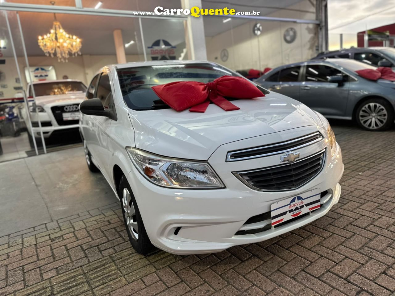 CHEVROLET   ONIX HATCH LT 1.0 8V FLEXPOWER 5P MEC.   BRANCO 2015 1.0 FLEX - Loja