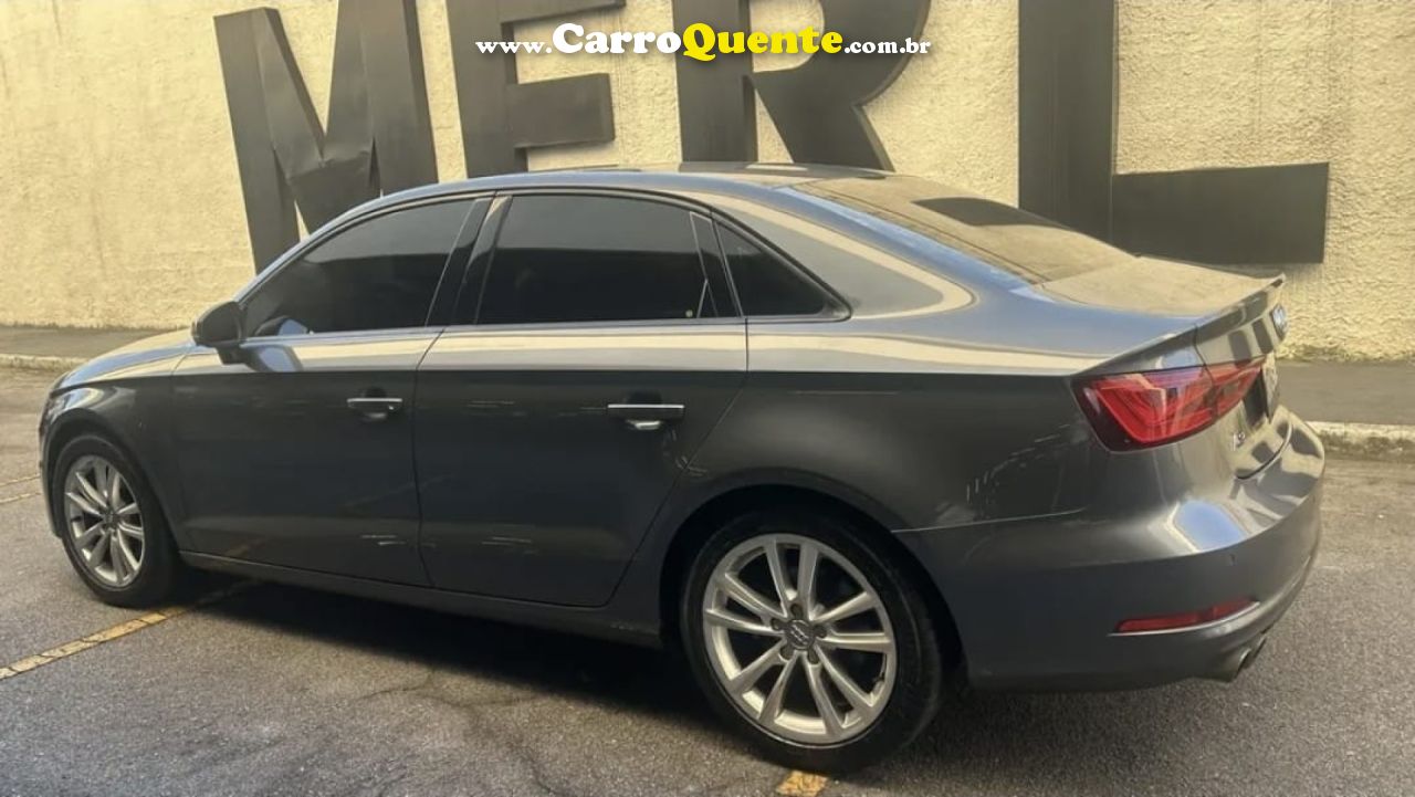 AUDI   A3 SED.1.81.8 AMBIT.16V TB FSI S-TRONIC   CINZA 2015 1.8 GASOLINA - Loja