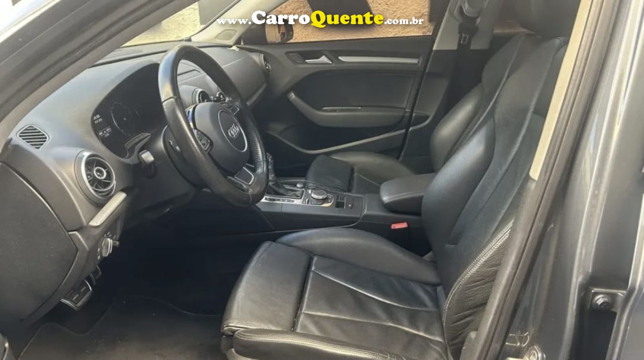 AUDI   A3 SED.1.81.8 AMBIT.16V TB FSI S-TRONIC   CINZA 2015 1.8 GASOLINA - Loja