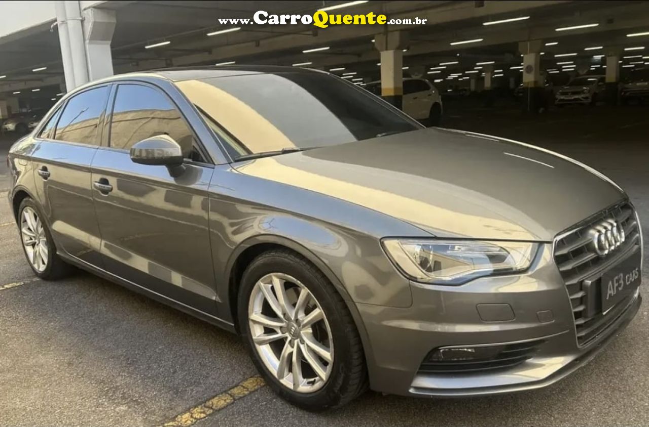AUDI   A3 SED.1.81.8 AMBIT.16V TB FSI S-TRONIC   CINZA 2015 1.8 GASOLINA - Loja