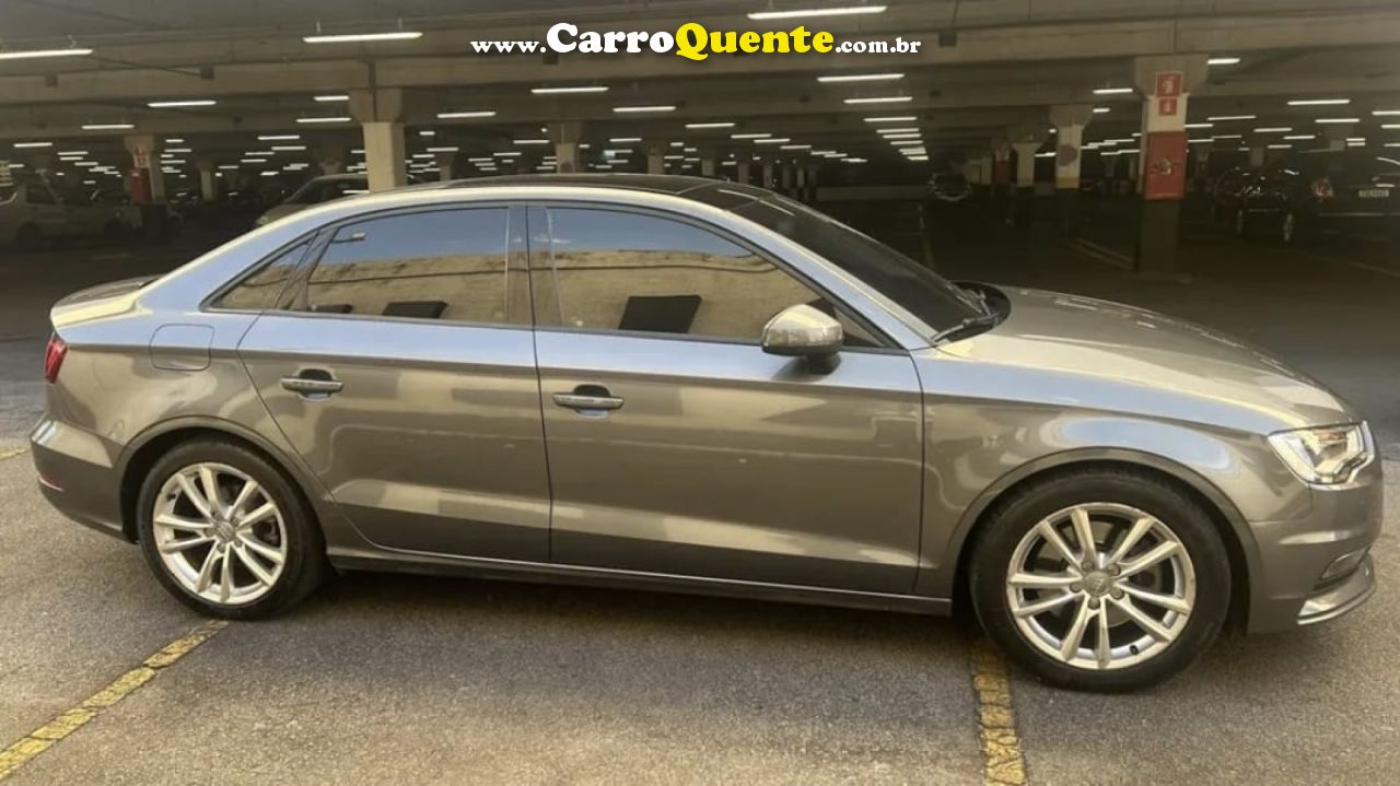 AUDI   A3 SED.1.81.8 AMBIT.16V TB FSI S-TRONIC   CINZA 2015 1.8 GASOLINA - Loja