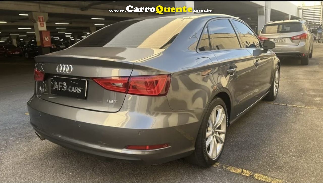 AUDI   A3 SED.1.81.8 AMBIT.16V TB FSI S-TRONIC   CINZA 2015 1.8 GASOLINA - Loja