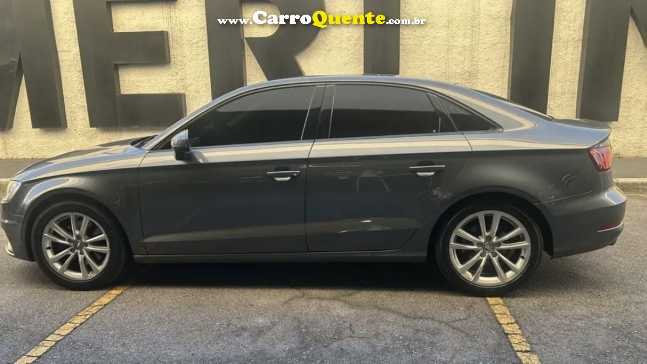 AUDI   A3 SED.1.81.8 AMBIT.16V TB FSI S-TRONIC   CINZA 2015 1.8 GASOLINA - Loja