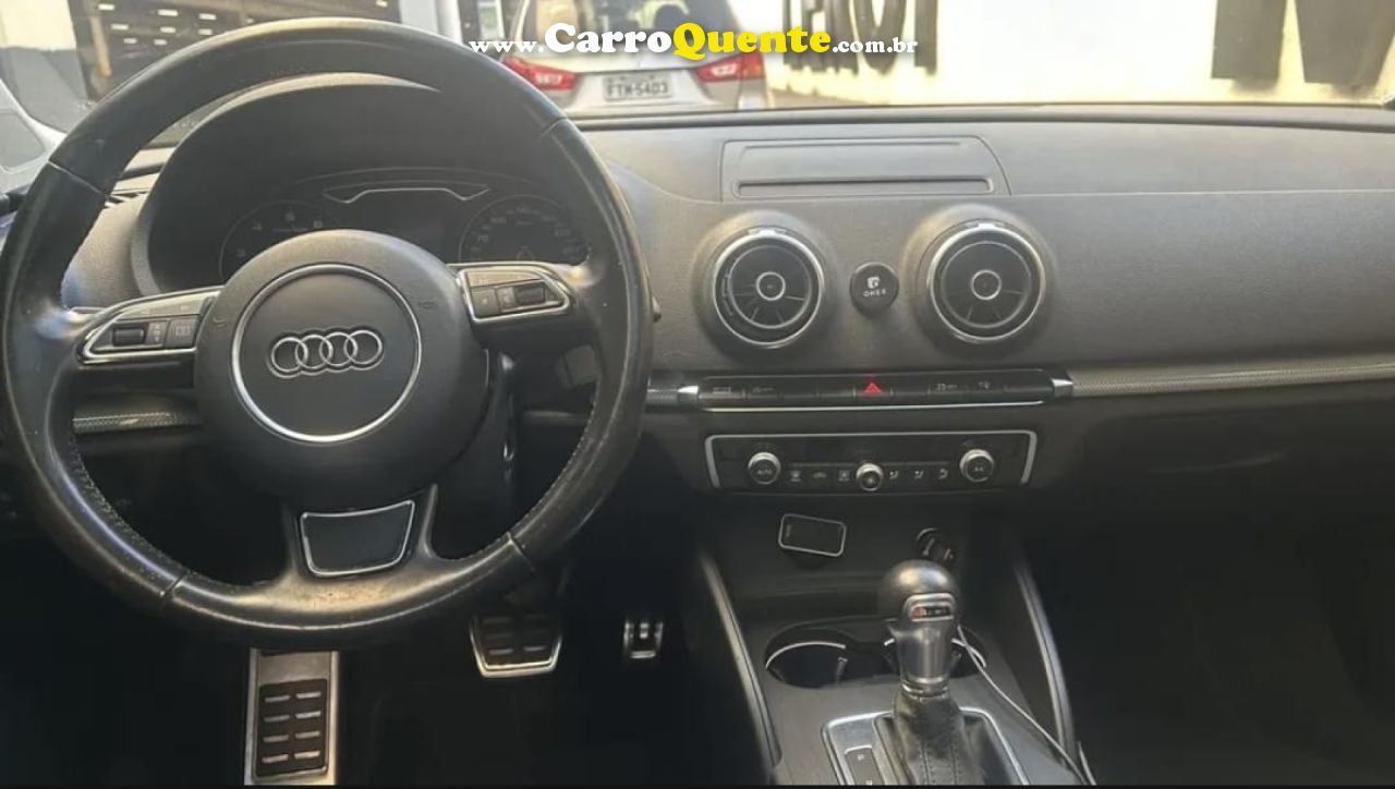 AUDI   A3 SED.1.81.8 AMBIT.16V TB FSI S-TRONIC   CINZA 2015 1.8 GASOLINA - Loja