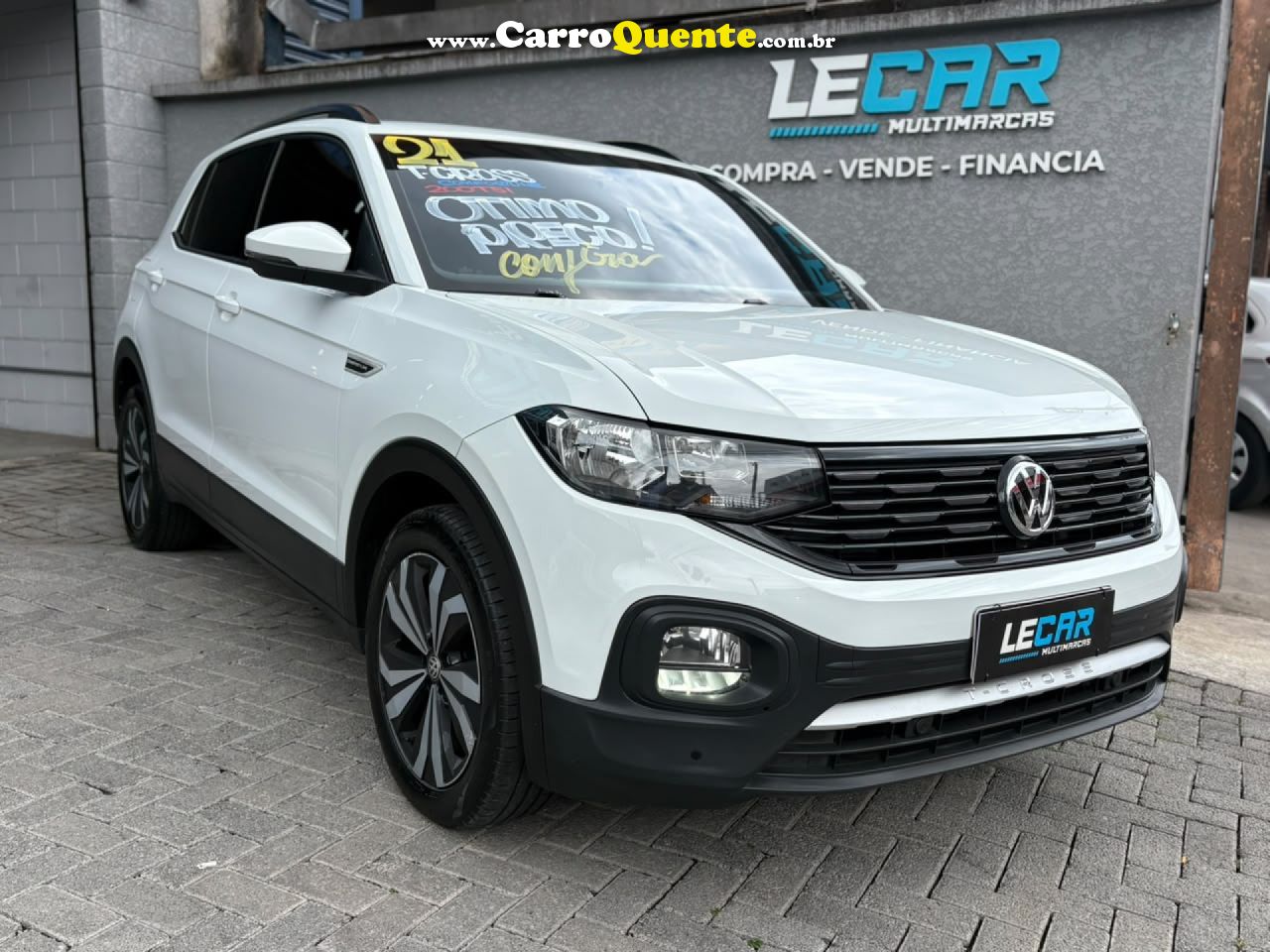 VOLKSWAGEN   T-CROSS COMFOR. 200 TSI 1.0 FLEX 5P AUT.   BRANCO 2021 1.0 FLEX - Loja