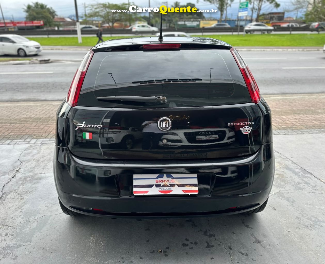 FIAT   PUNTO ATTRACTIVE 1.4 FIRE FLEX 8V 5P   PRETO 2012 1.4 FLEX - Loja