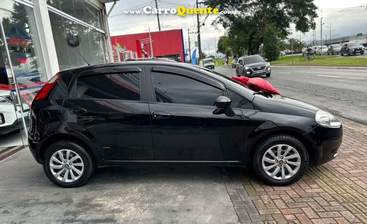 FIAT   PUNTO ATTRACTIVE 1.4 FIRE FLEX 8V 5P   PRETO 2012 1.4 FLEX - Loja
