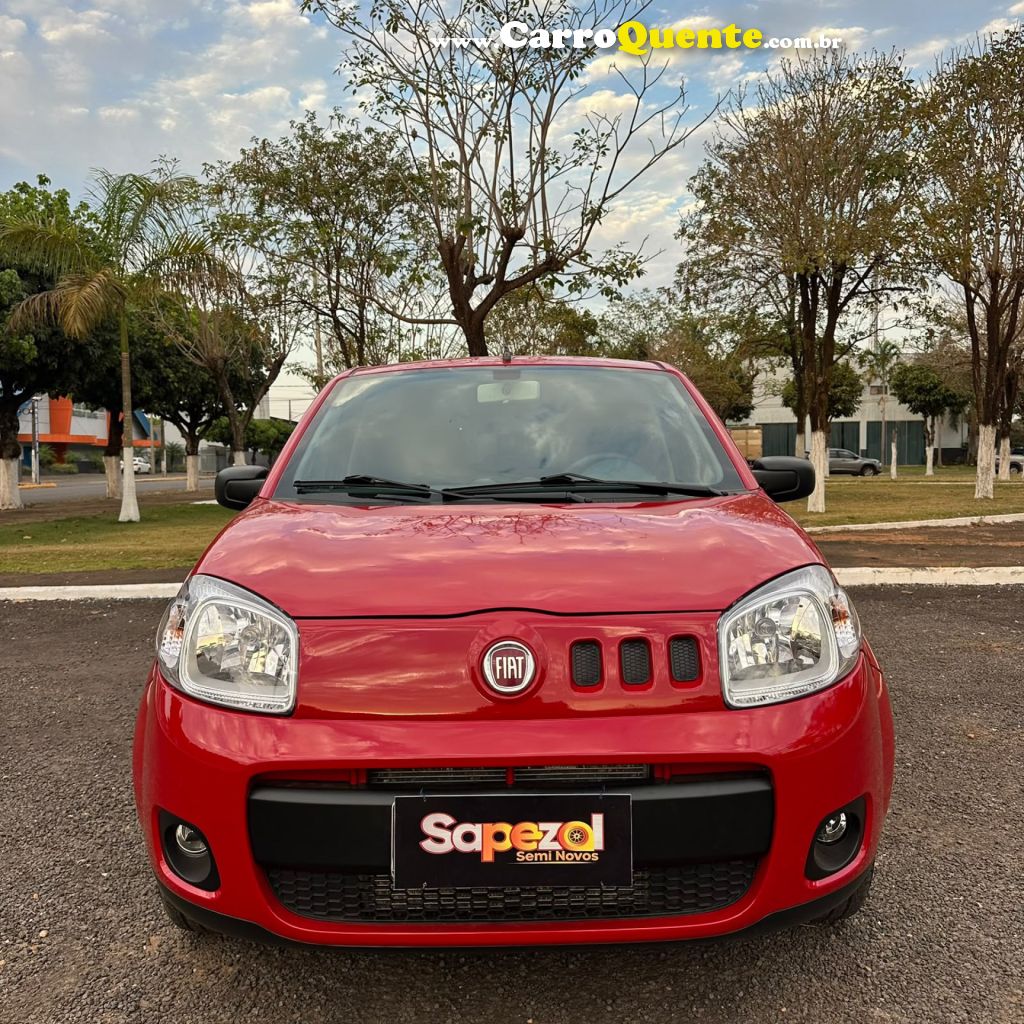 FIAT   UNO VIVACE CELEB. 1.0 EVO F.FLEX 8V 5P   VERMELHO 2012 1.0 GASOLINA - Loja