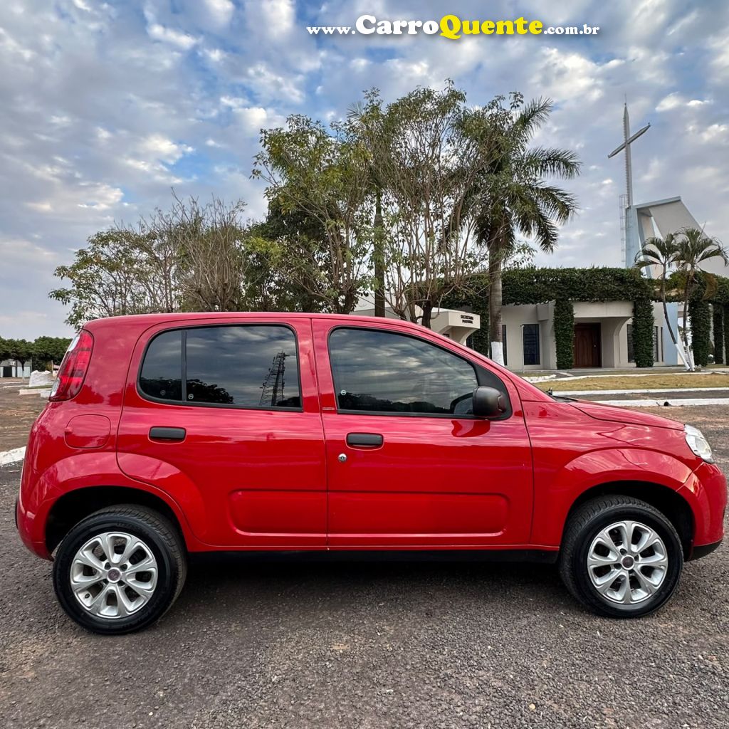 FIAT   UNO VIVACE CELEB. 1.0 EVO F.FLEX 8V 5P   VERMELHO 2012 1.0 GASOLINA - Loja