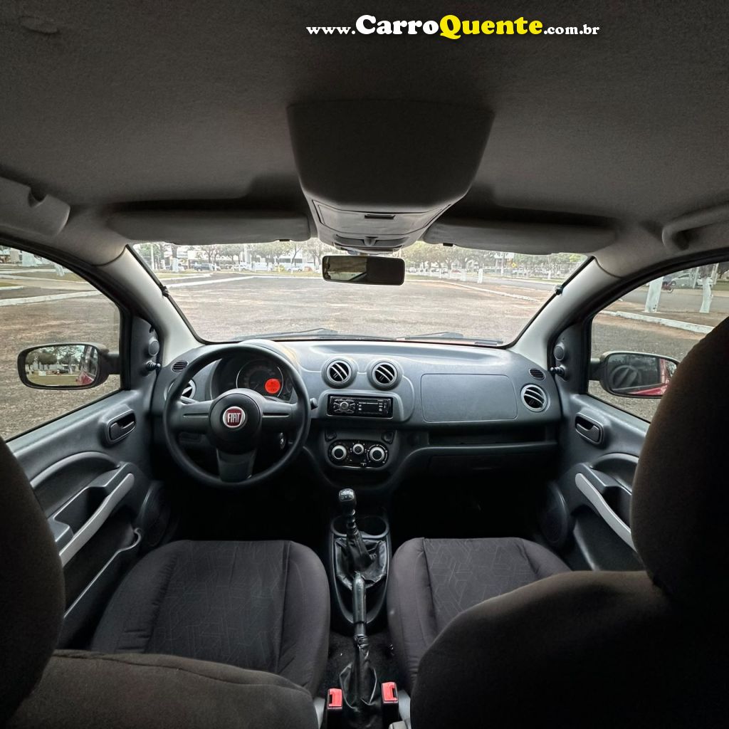 FIAT   UNO VIVACE CELEB. 1.0 EVO F.FLEX 8V 5P   VERMELHO 2012 1.0 GASOLINA - Loja
