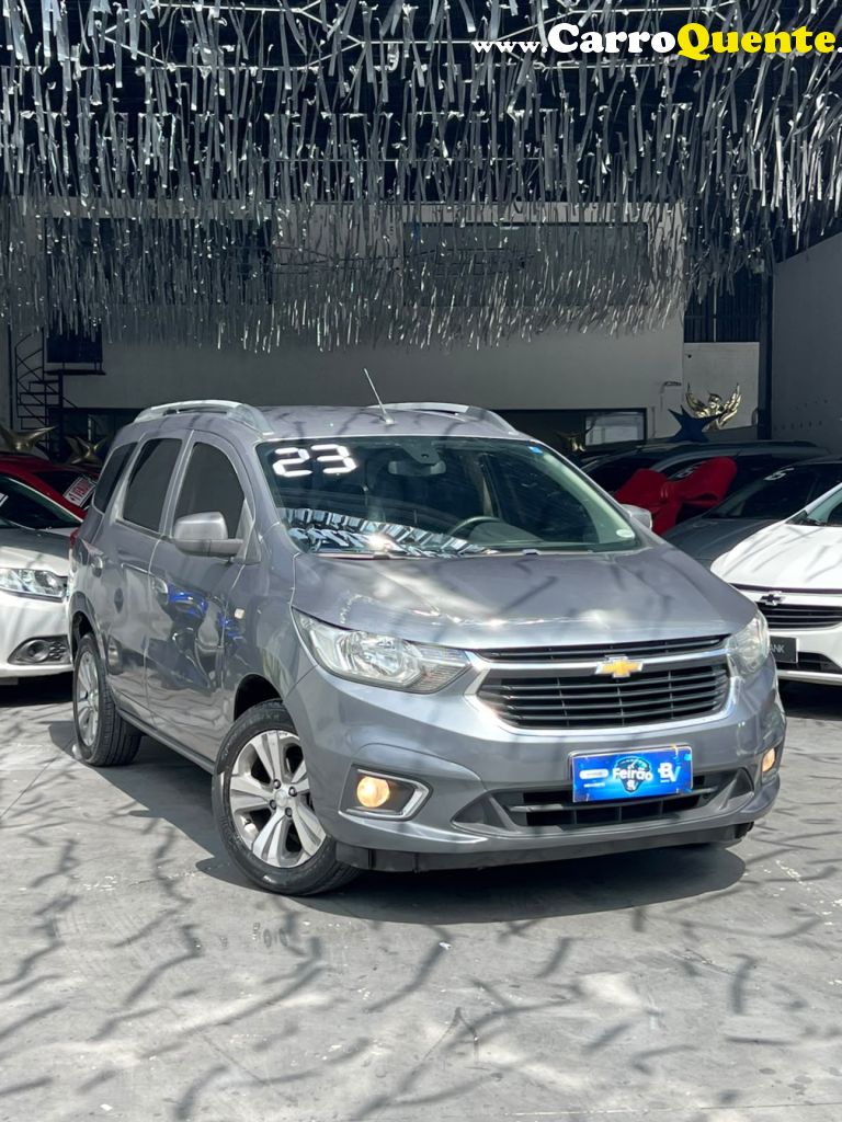 CHEVROLET   SPIN PREMIER 1.8 8V ECONO.FLEX 5P AUT.   CINZA 2023 1.8 FLEX - Loja