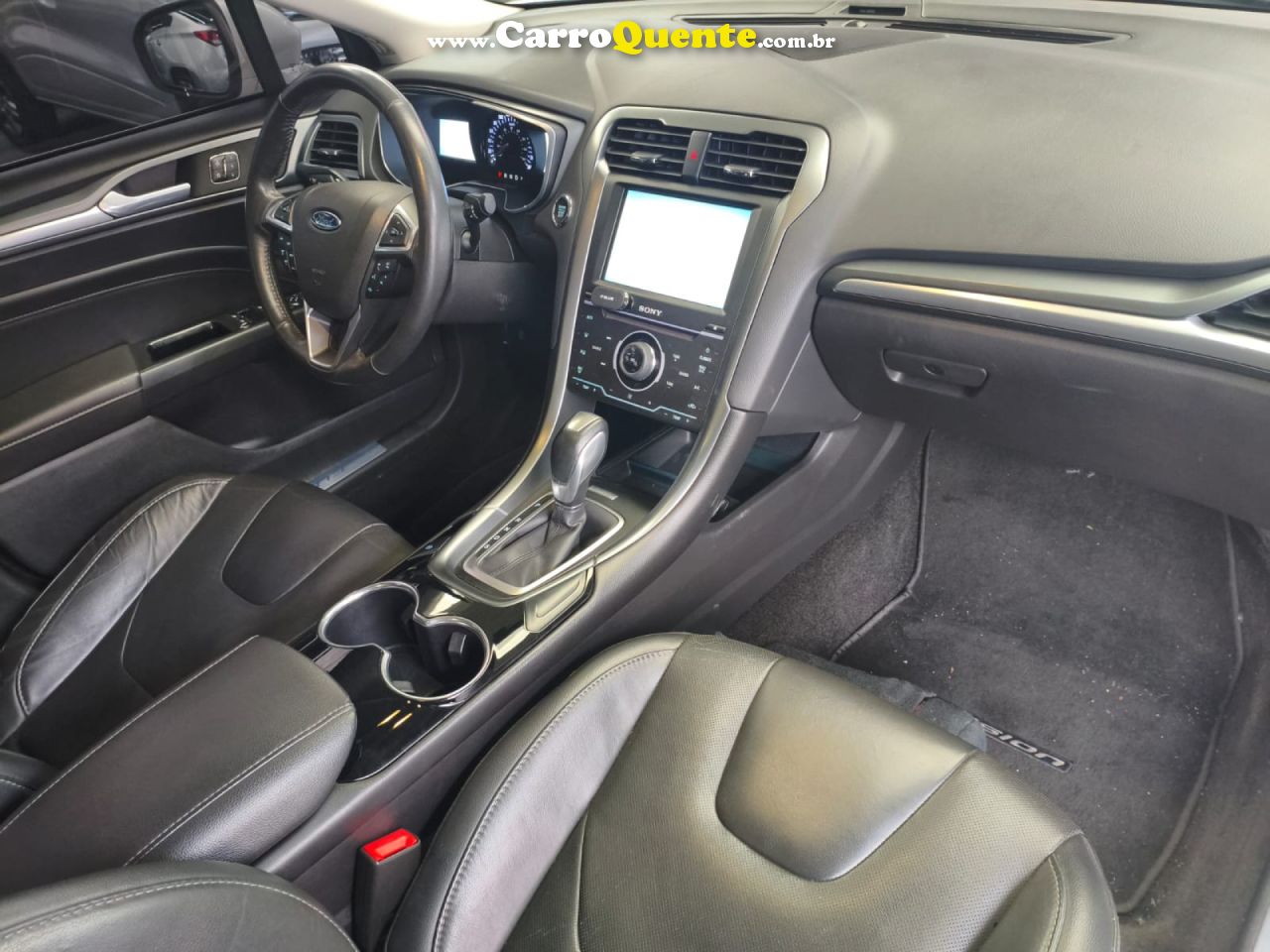 FORD   FUSION TITANIUM 2.0 GTDI ECO. FWD AUT.   BRANCO 2015 2.0 GASOLINA - Loja