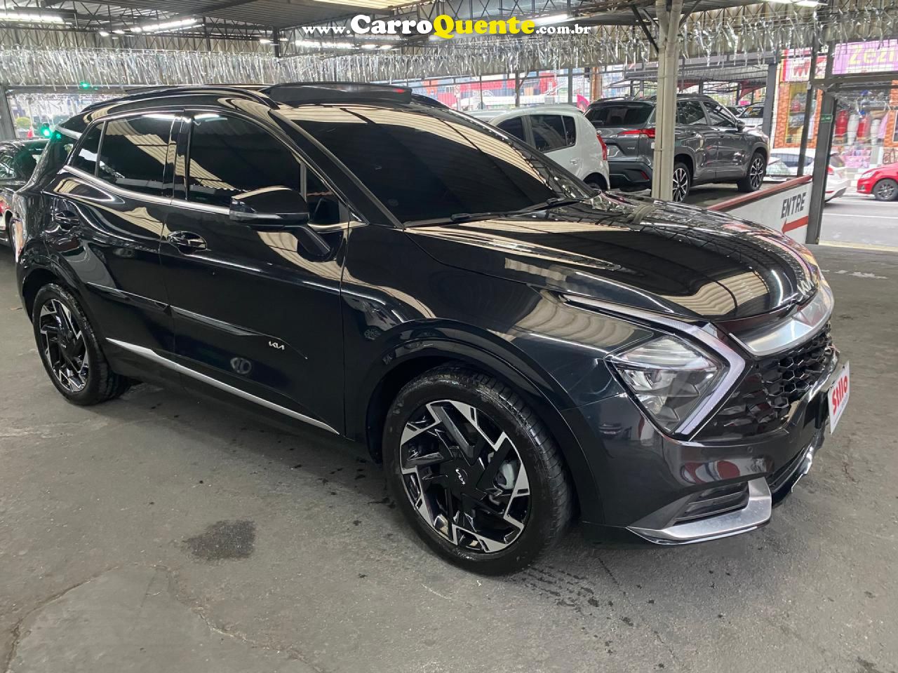 KIA   SPORTAGE EXP P. 1.6 T-GDI (HÍBRIDO)   PRETO 2024 1.6 GASOLINA E ELÉTRICO - Loja