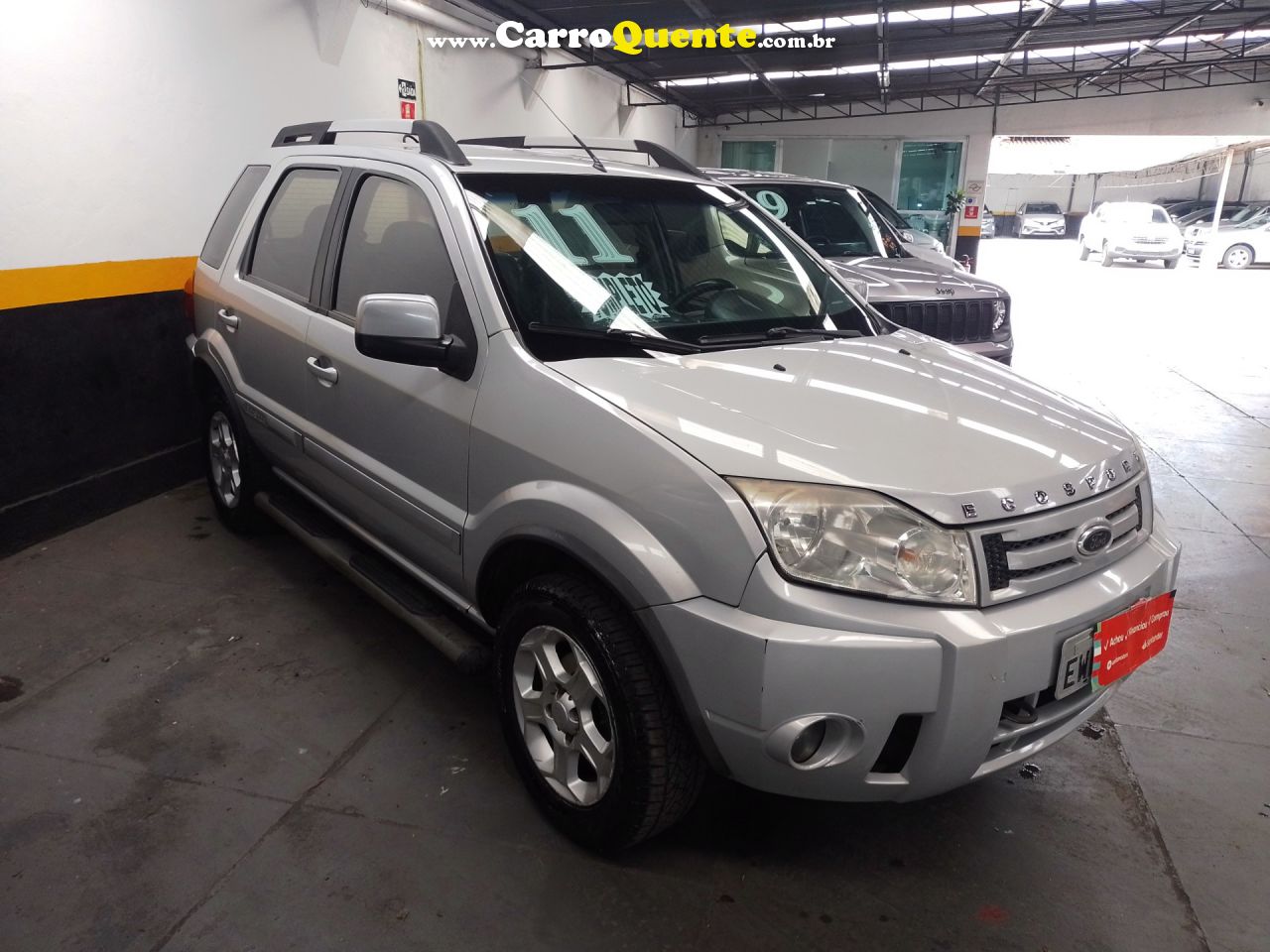 FORD   ECOSPORT XLT 1.6 1.6 FLEX 8V 5P   PRATA 2011 1.6 FLEX - Loja