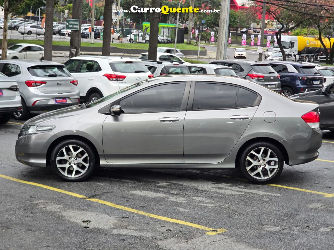 HONDA   CITY SEDAN EX 1.5 FLEX 16V 4P MEC.   CINZA 2010 1.5 FLEX - Loja