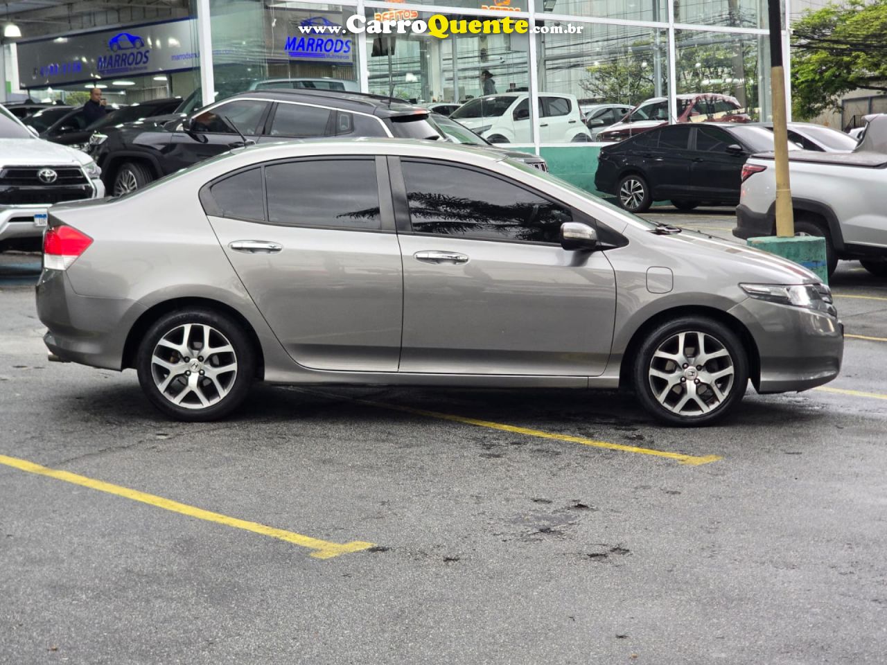 HONDA   CITY SEDAN EX 1.5 FLEX 16V 4P MEC.   CINZA 2010 1.5 FLEX - Loja