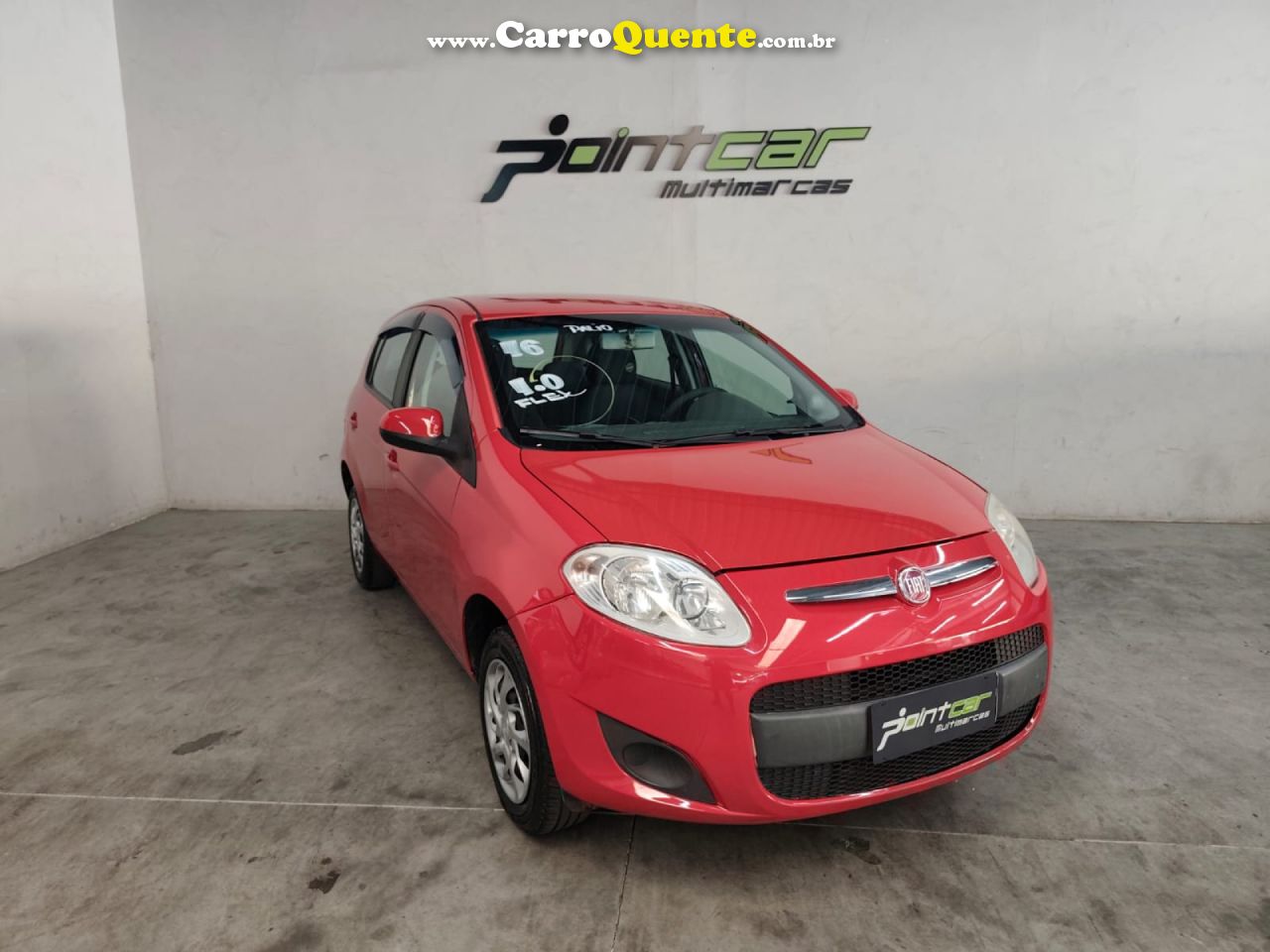 FIAT   PALIO ATTRACTIVE 1.0 EVO FIRE FLEX 8V 5P   VERMELHO 2016 1.0 FLEX - Loja