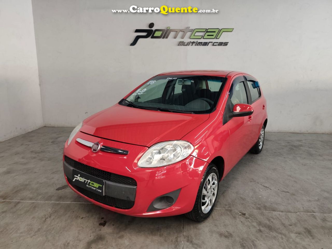 FIAT   PALIO ATTRACTIVE 1.0 EVO FIRE FLEX 8V 5P   VERMELHO 2016 1.0 FLEX - Loja