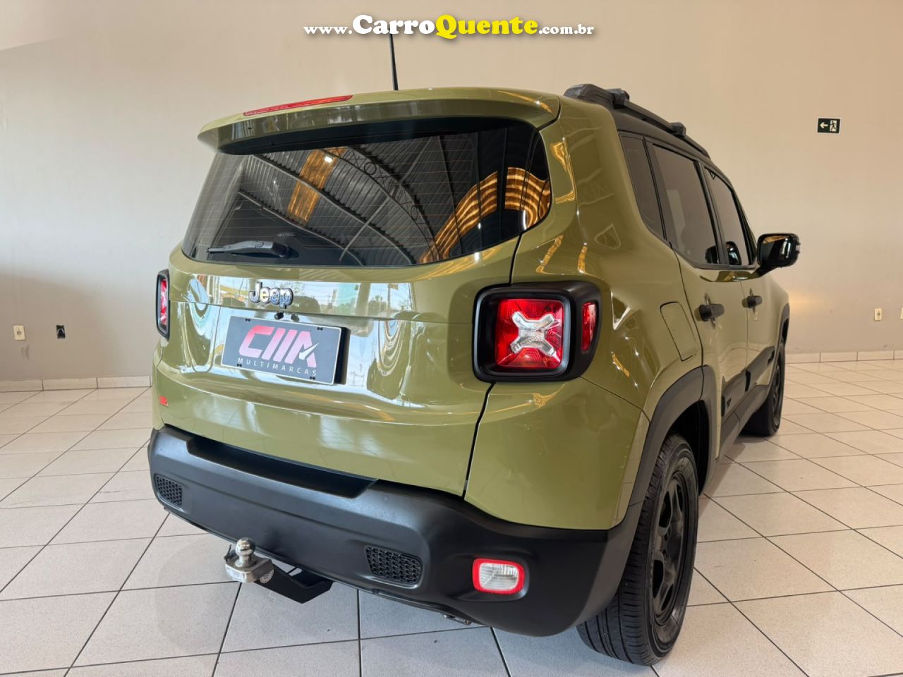 JEEP   RENEGADE1.8 4X2 FLEX 16V AUT.   VERDE 2016 1.8 FLEX - Loja