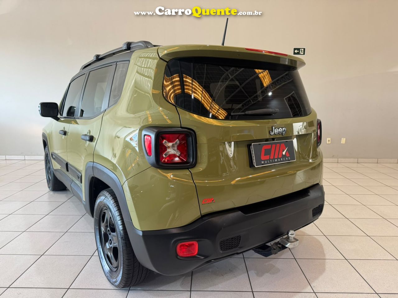JEEP   RENEGADE1.8 4X2 FLEX 16V AUT.   VERDE 2016 1.8 FLEX - Loja
