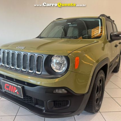 JEEP   RENEGADE1.8 4X2 FLEX 16V AUT.   VERDE 2016 1.8 FLEX