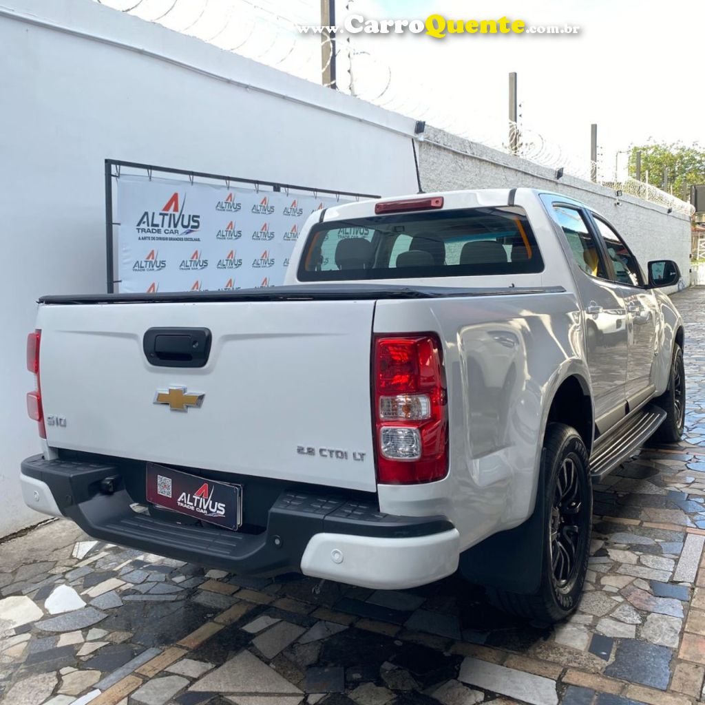 CHEVROLET   S10 PICK-UP LT 2.8 TDI 4X4 CD DIESEL AUT   BRANCO 2022 2.8 DIESEL - Loja