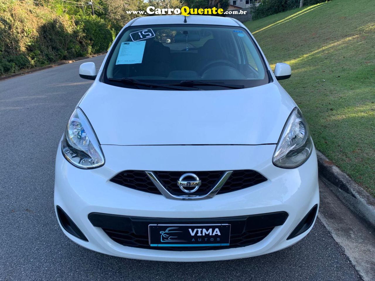 NISSAN   MARCH SV 1.0 16V FLEX FUEL 5P   BRANCO 2015 1.0 FLEX - Loja