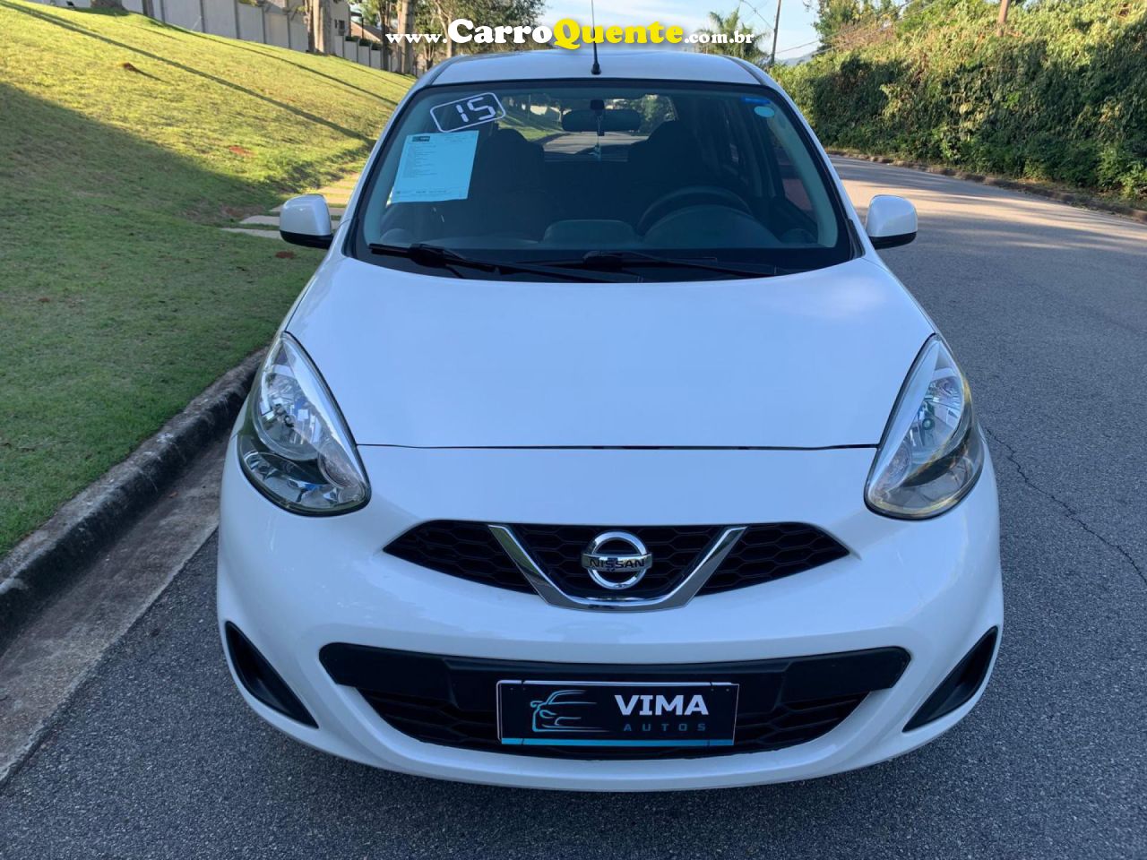 NISSAN   MARCH SV 1.0 16V FLEX FUEL 5P   BRANCO 2015 1.0 FLEX - Loja
