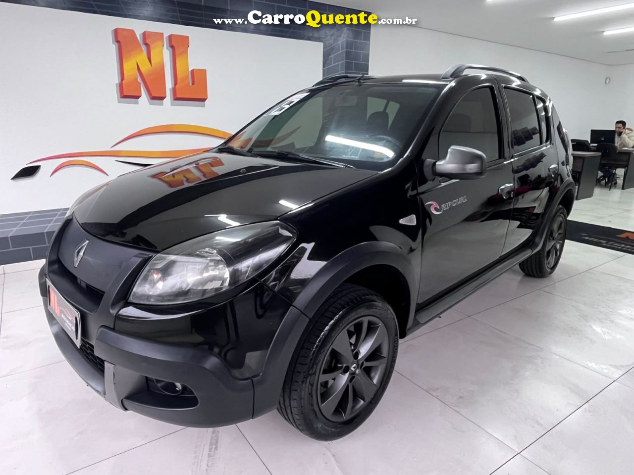 RENAULT   SANDERO STEPWAY HI-FLEX 1.6 16V 5P   PRETO 2013 1.6 FLEX - Loja