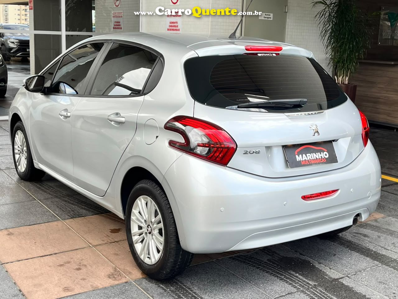 PEUGEOT   208 ACTIVE PACK AUTOMATICO UNICO DONO BAIXISSIMA KM EXCELENTE ESTADO   PRATA 2020 1.6 FLEX - Loja