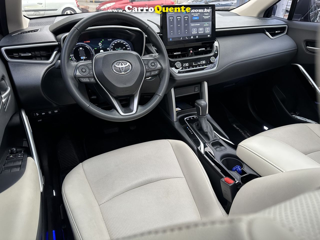 TOYOTA   COROLLA CROSS XRX 1.8 16V AUT.(HÍBRIDO)   AZUL 2026 1.8 GASOLINA - Loja