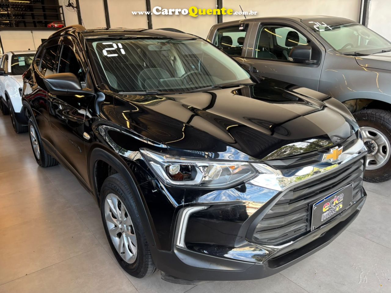 CHEVROLET   TRACKER 1.0 TURBO 12V FLEX AUT.    PRETO 2021 1.0 FLEX - Loja
