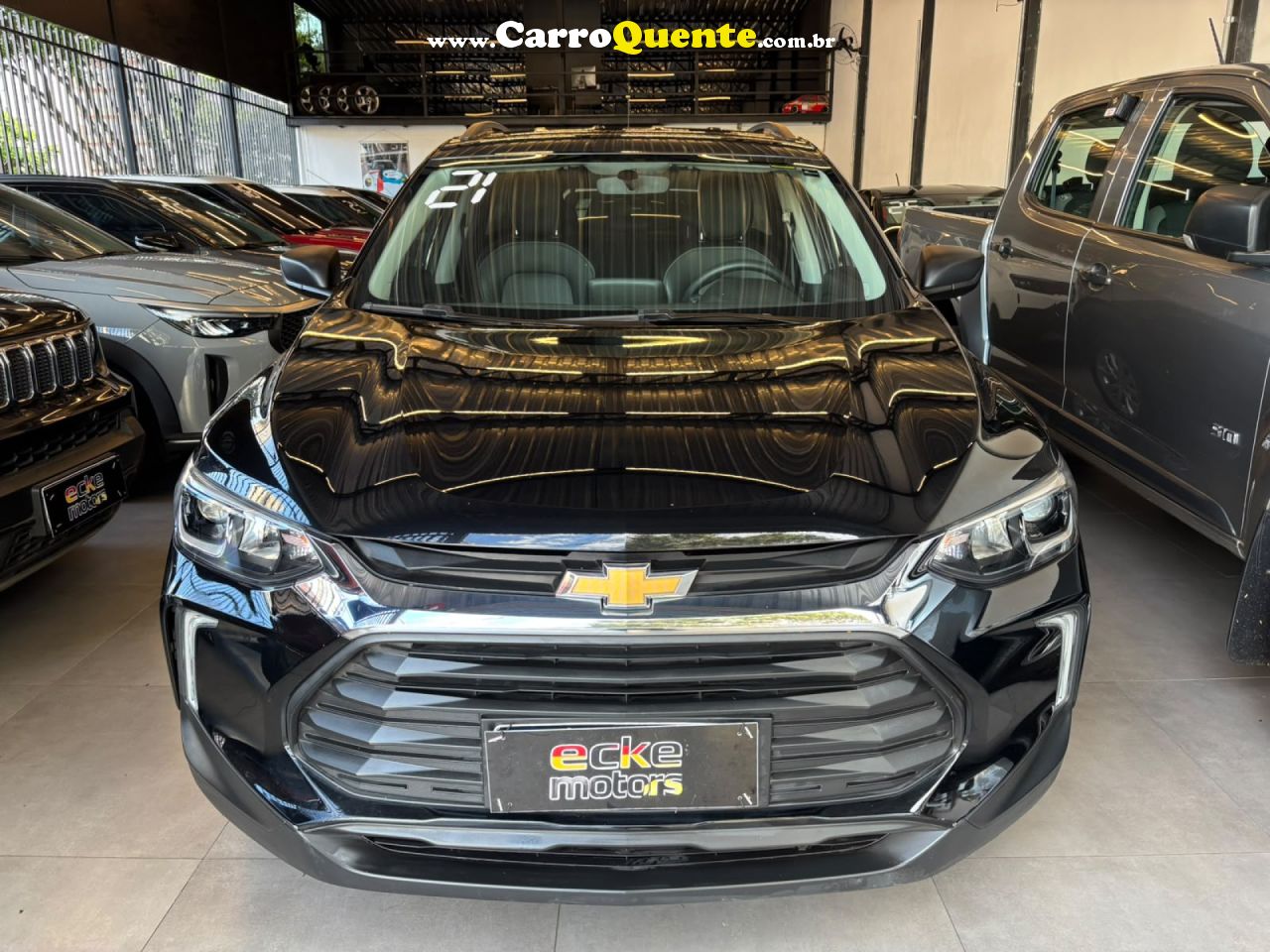 CHEVROLET   TRACKER 1.0 TURBO 12V FLEX AUT.    PRETO 2021 1.0 FLEX - Loja