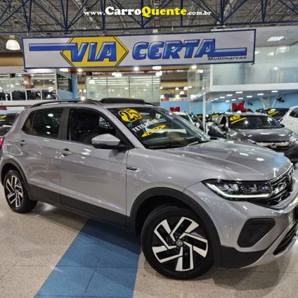 VOLKSWAGEN T-CROSS 1.0 TSI * C/ Teto Solar + Garantia de Fábrica * 2025