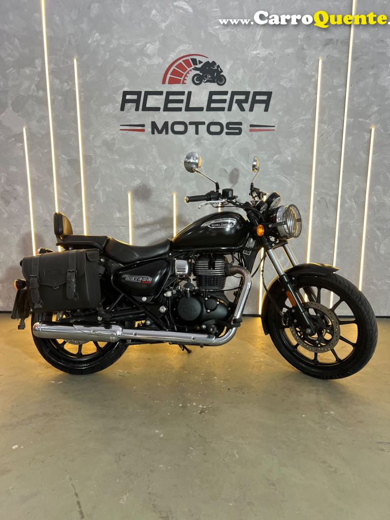 ROYAL ENFIELD   ROYAL ENFIELD METEOR   PRETO 2022 350 GASOLINA - Loja