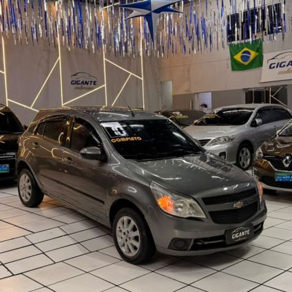 CHEVROLET   AGILE LT 1.4 MPFI 8V FLEXPOWER 5P   CINZA 2010 1.4 FLEX
