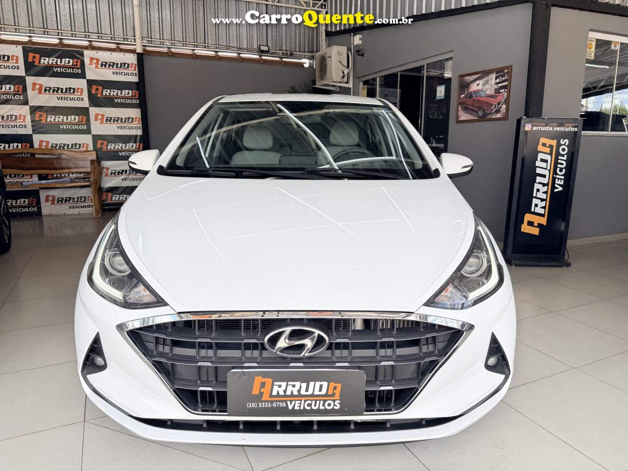 HYUNDAI   HB20S DIAMOND 1.0 TB FLEX 12V AUT.   BRANCO 2020 1.0 FLEX - Loja