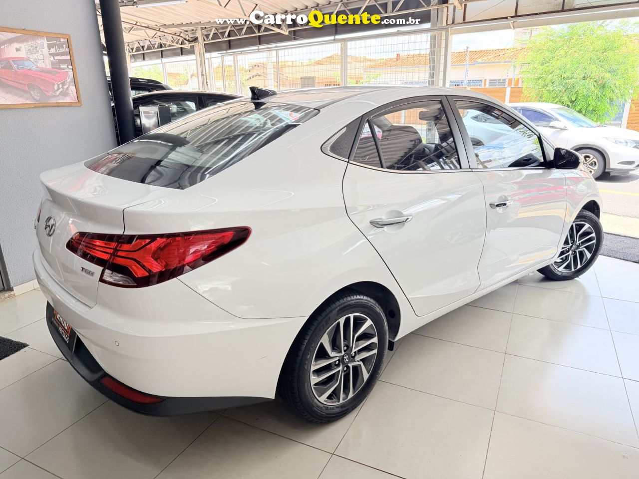 HYUNDAI   HB20S DIAMOND 1.0 TB FLEX 12V AUT.   BRANCO 2020 1.0 FLEX - Loja