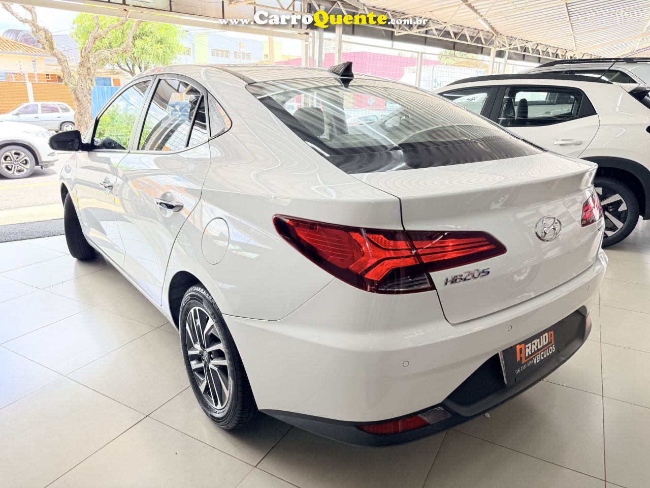 HYUNDAI   HB20S DIAMOND 1.0 TB FLEX 12V AUT.   BRANCO 2020 1.0 FLEX - Loja