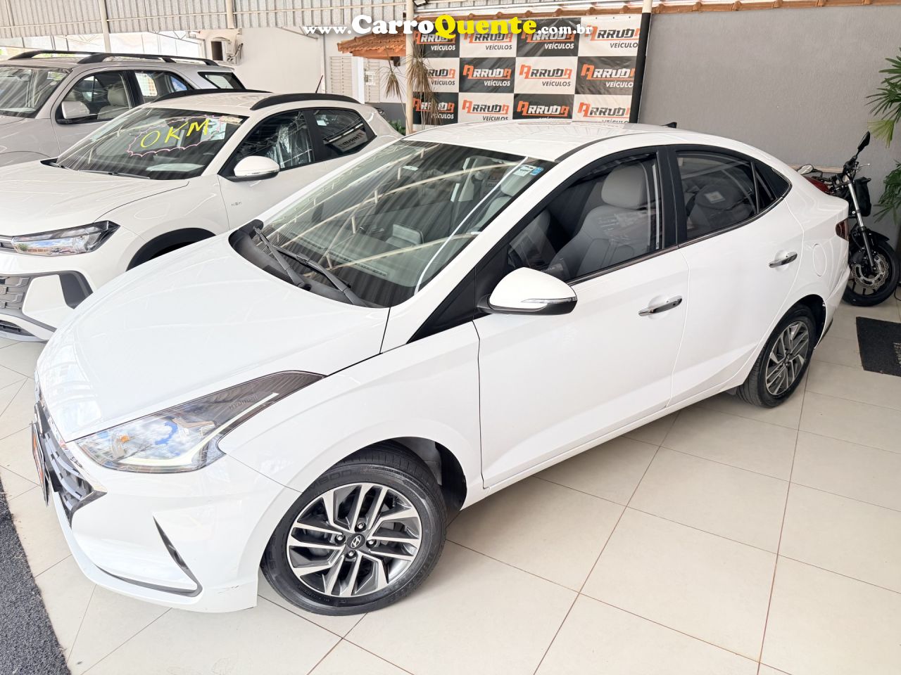 HYUNDAI   HB20S DIAMOND 1.0 TB FLEX 12V AUT.   BRANCO 2020 1.0 FLEX - Loja