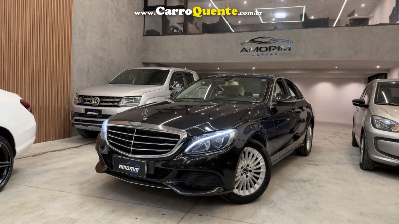 MERCEDES-BENZ   C-180 CGI EXC. 1.61.6 FLEX TB 16V  AUT.   PRETO 2018 2.0 FLEX - Loja