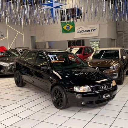 AUDI   A3 1.8 TURBO 5P MEC.   PRETO 2001 1.8 GASOLINA
