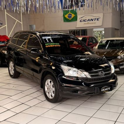 HONDA   CR-V LX 2.0 16V 2WD2.0 FLEXONE AUT.   PRETO 2011 2.0 GASOLINA