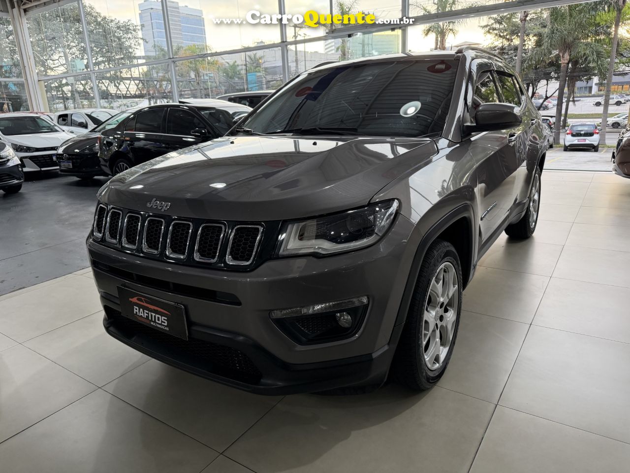 JEEP   COMPASS LONGITUDE 2.0 4X2 FLEX 16V AUT.   CINZA 2021 2.0 FLEX - Loja
