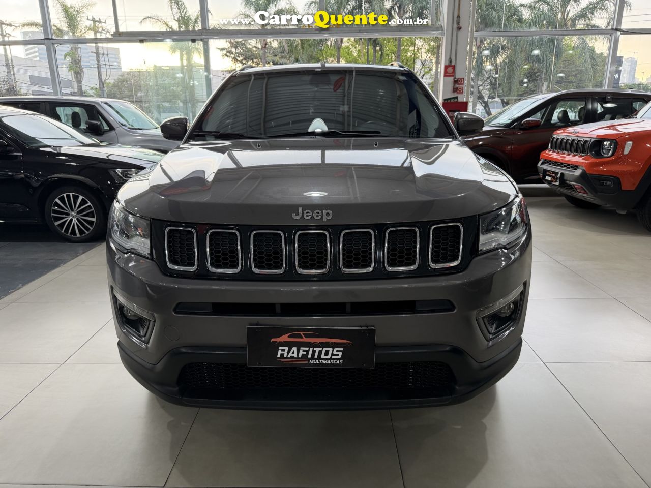 JEEP   COMPASS LONGITUDE 2.0 4X2 FLEX 16V AUT.   CINZA 2021 2.0 FLEX - Loja