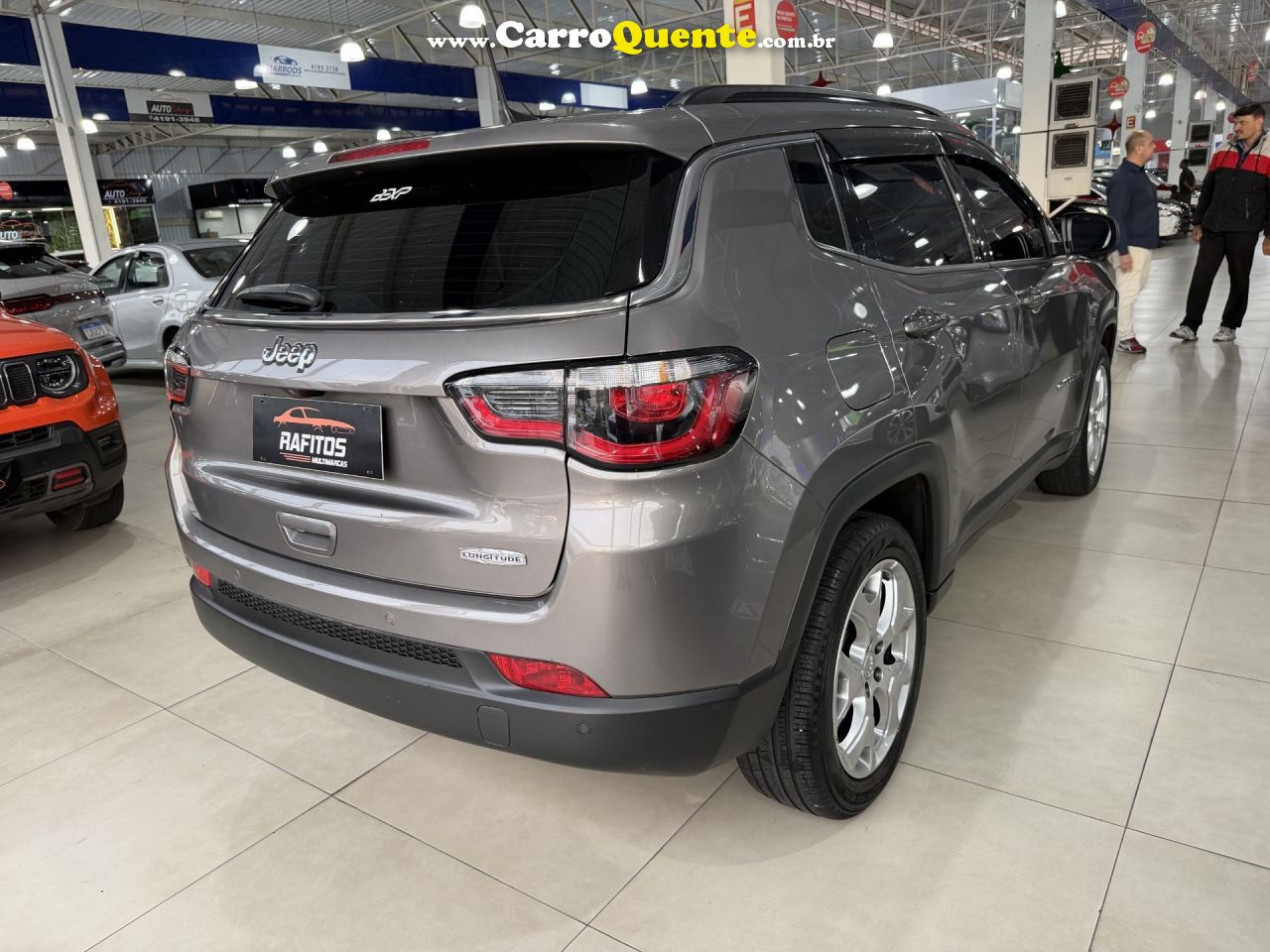JEEP   COMPASS LONGITUDE 2.0 4X2 FLEX 16V AUT.   CINZA 2021 2.0 FLEX - Loja